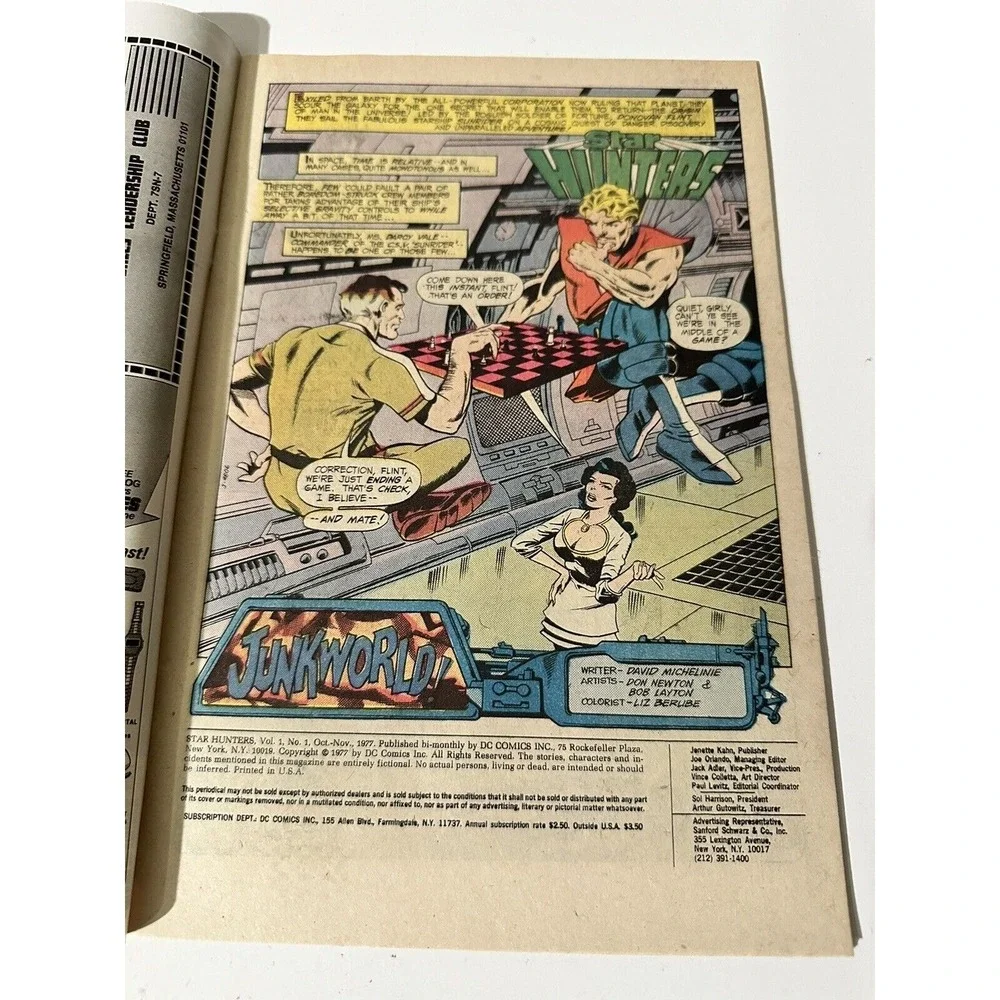 Star Hunters #1, Bronze Age‎ DC, 1977 First Issue Special 31211
